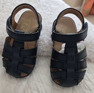 Angel Baby Shoe Navy Sandals Size 3